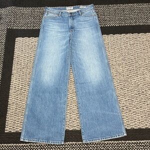 Wrangler PacSun Jeans Size 28 Raver Low Rise Baggy Y2K Wide Leg Cowgirl Festival